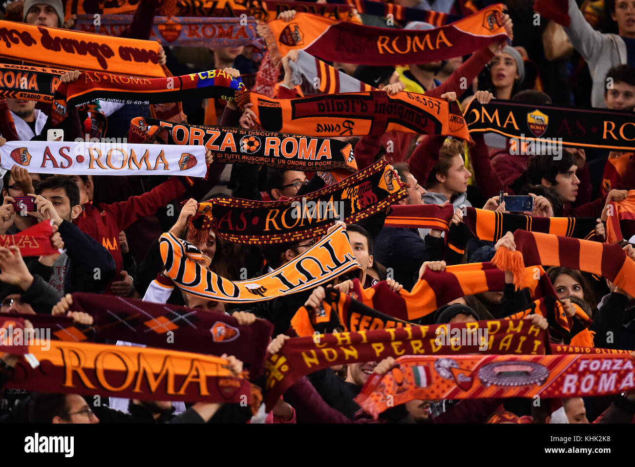 Tifosi Roma Supporters Roma 28-10-2017 Stadio Olimpico Calcio Serie A  2017/2018 AS Roma - Bologna Foto Andrea Staccioli / Insidefoto Stock Photo  - Alamy
