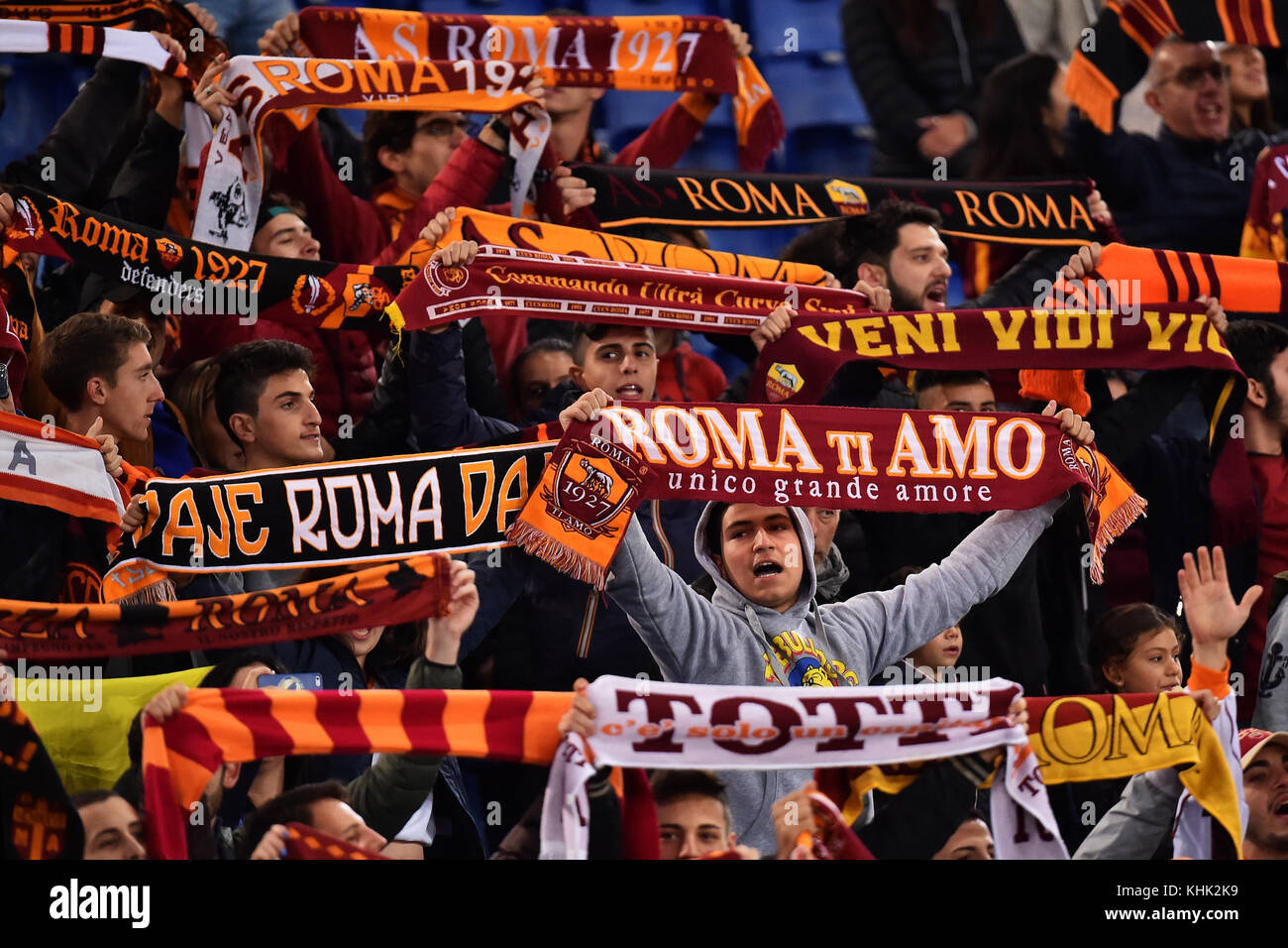Tifosi Roma Supporters Roma 28102017 Stadio Olimpico Calcio Serie A 2017/2018 AS Roma