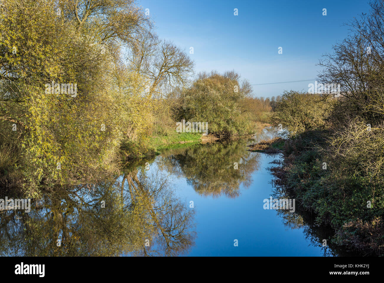 The River Nene,near Thrapston Stock Photo Alamy