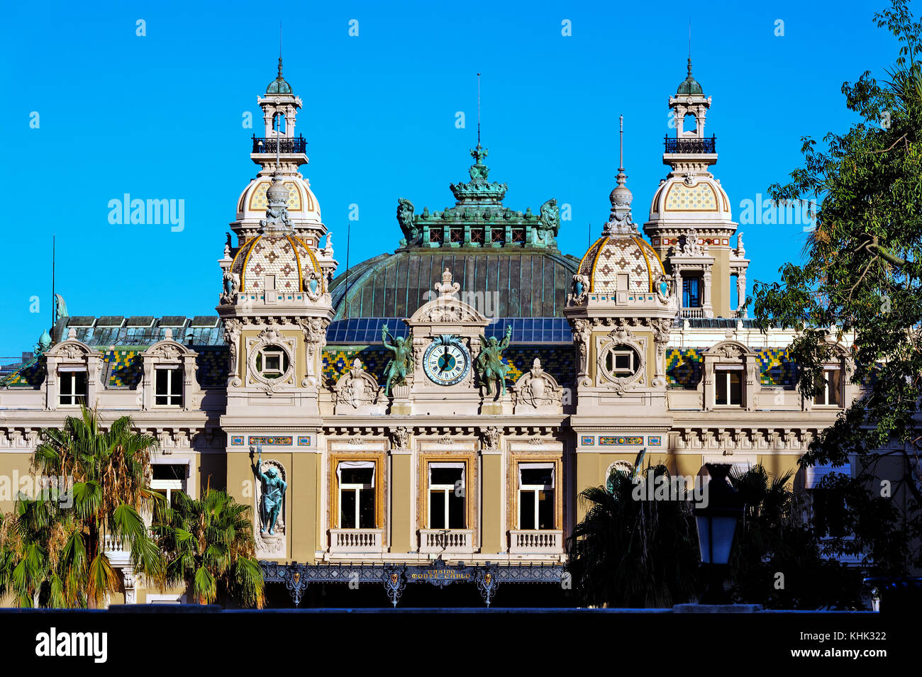 France. Principality of Monaco (98). Monaco. The Casino of Monte-Carlo Stock Photo