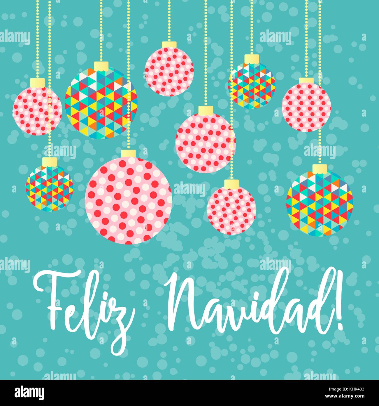 Vector Christmas greeting card Stock Vector Image & Art - Alamy