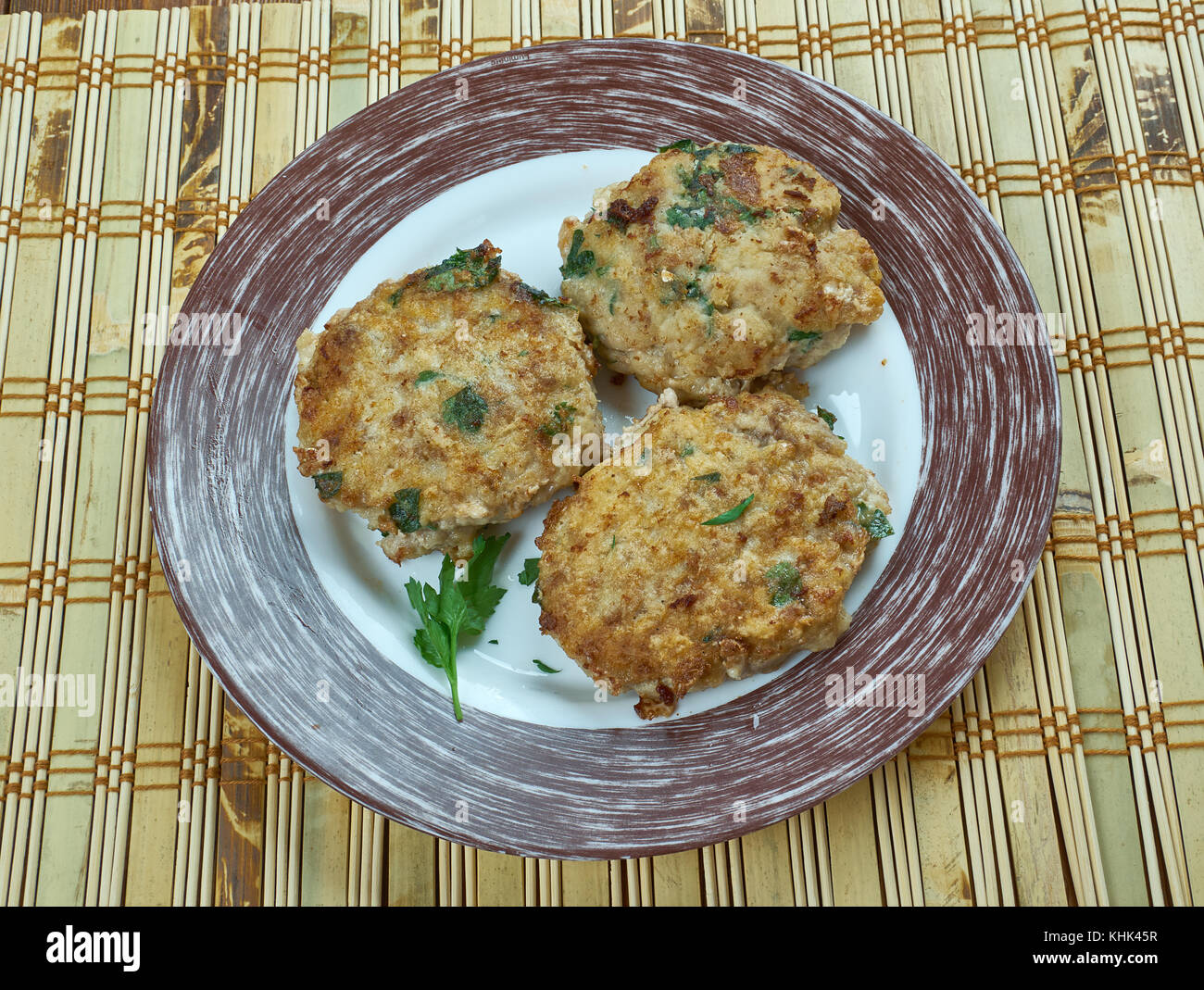 Smoked Mackerel Fishcakes Stock Photo Alamy