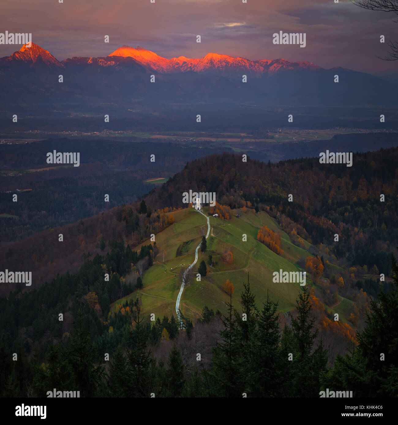 jamnik-slovenia-aerial-view-of-beautiful-golden-sunset-at-jamnik-st