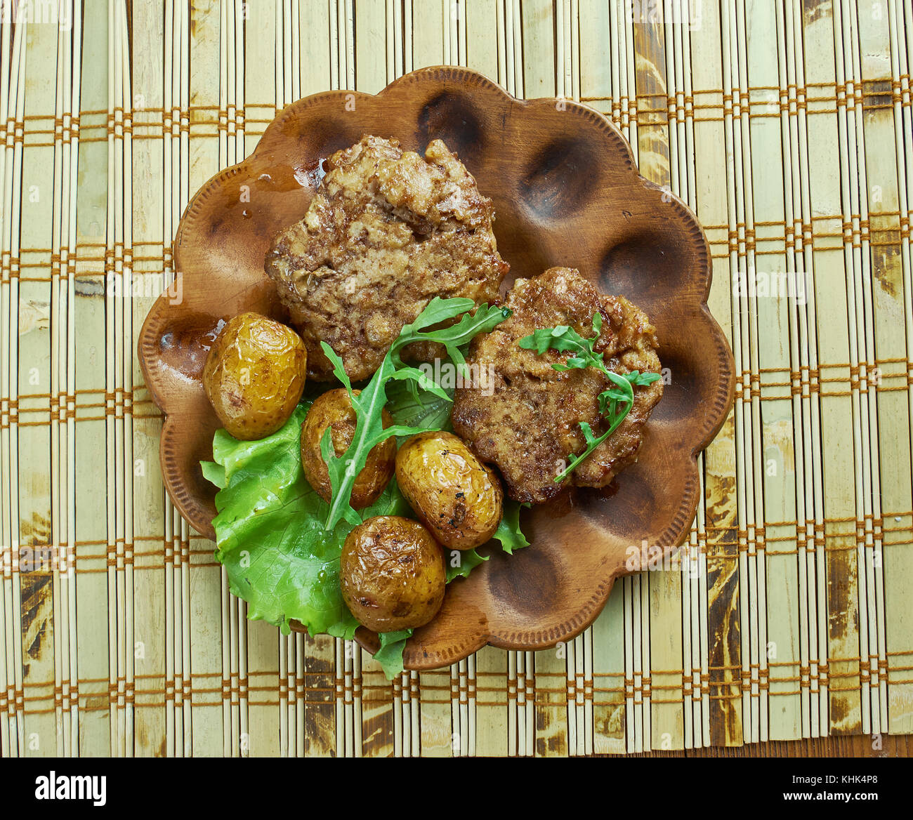 German Fried Meat Patties Frikadellen Stock Photo Alamy