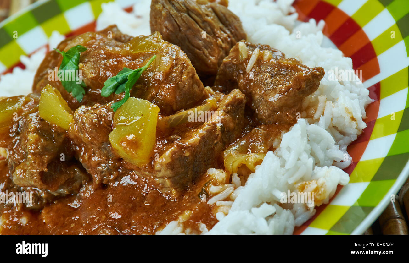 Indian lamb curry Sindhi Biryani, close up Stock Photo Alamy