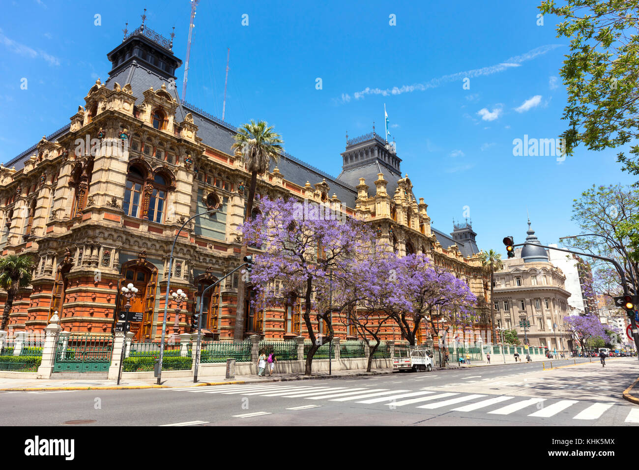 The "Palacio de Aguas Corrientes" (Water Company Palace) in springtime.  Buenos Aires, Argentina Stock Photo - Alamy