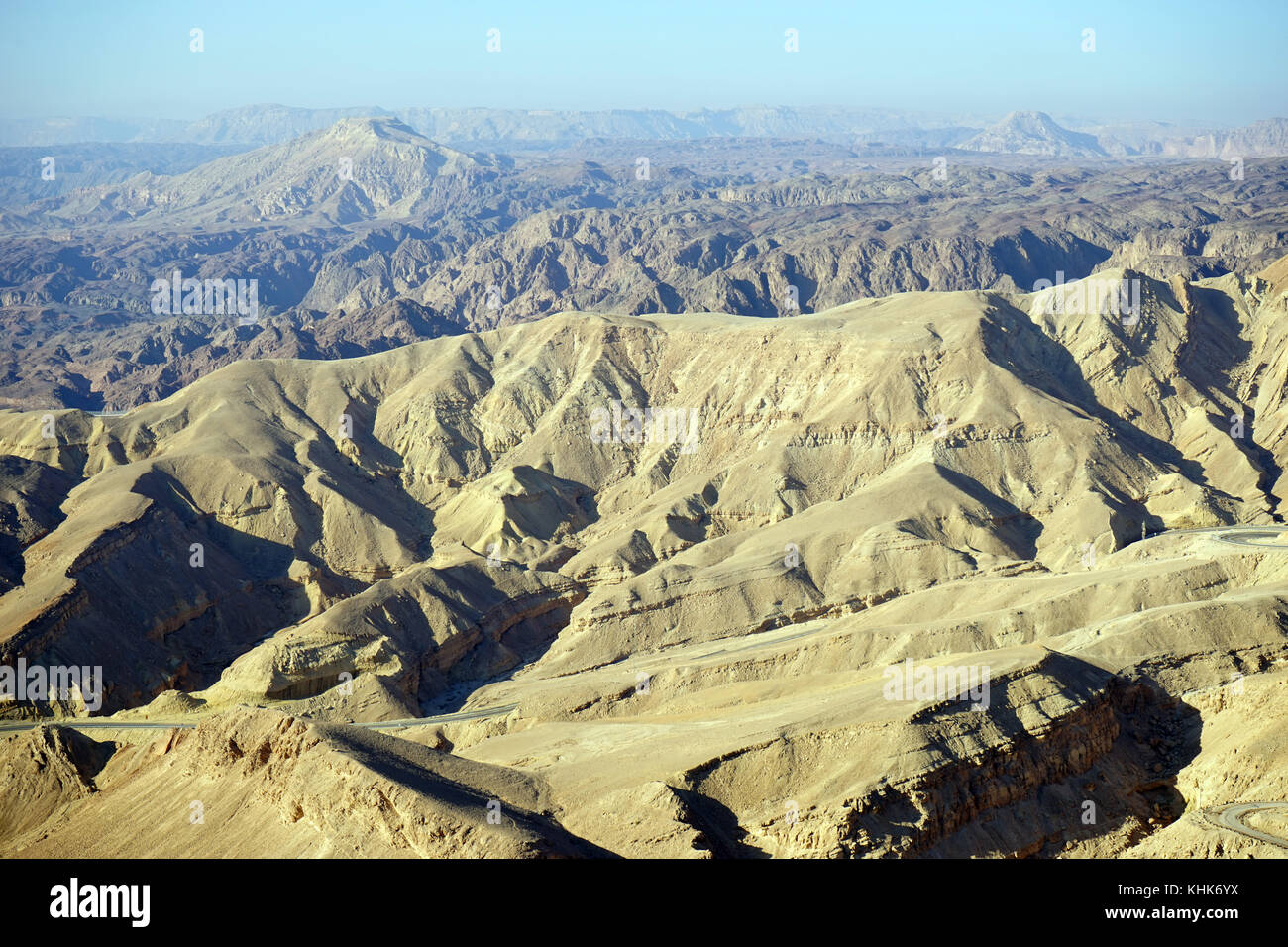 Eilat mountain range near Egypt, Israel Stock Photo
