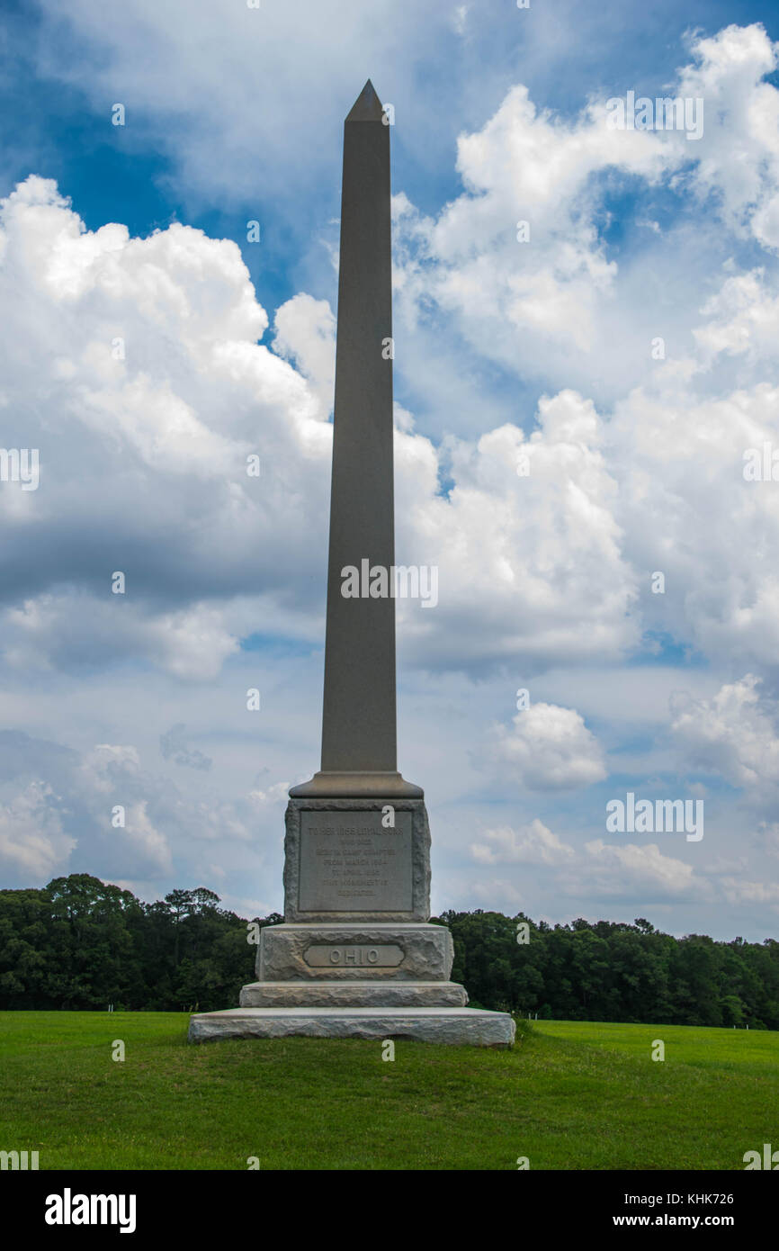 Monument in Andersonville GA Stock Photo