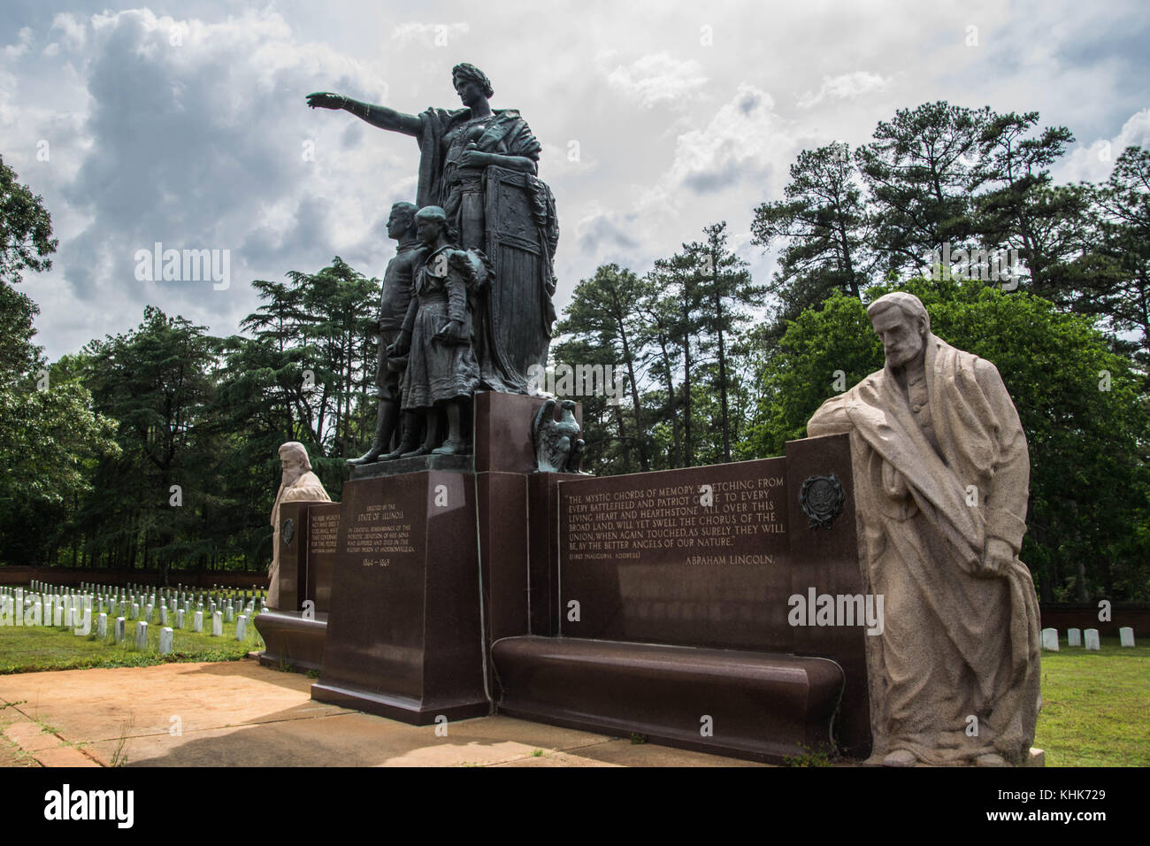 Monument in Andersonville GA Stock Photo Alamy