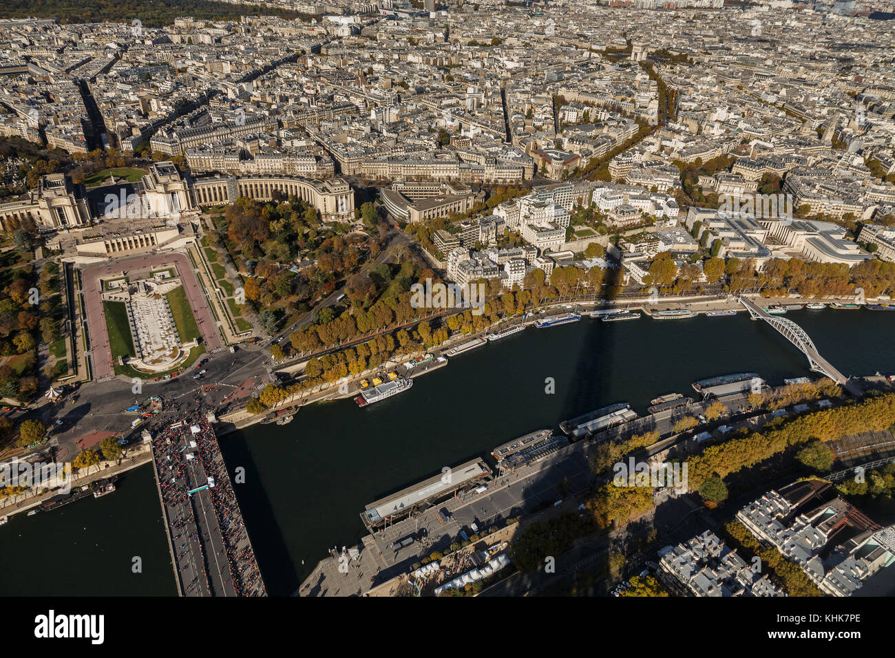 Paris,France,panorama from the Tour Eiffel Stock Photo