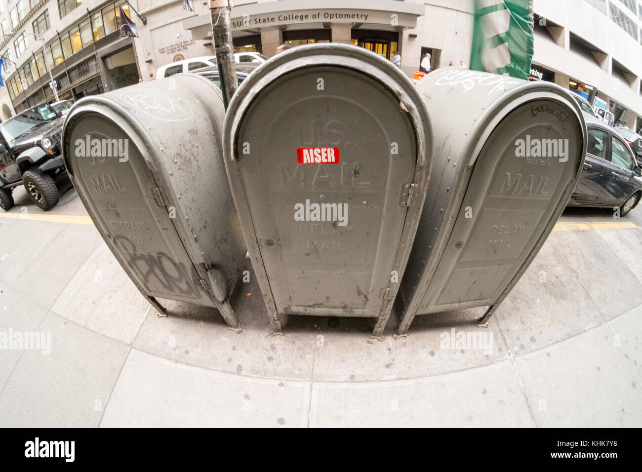 U.S Mail boxes, New York city, United States of America Stock Photo Alamy