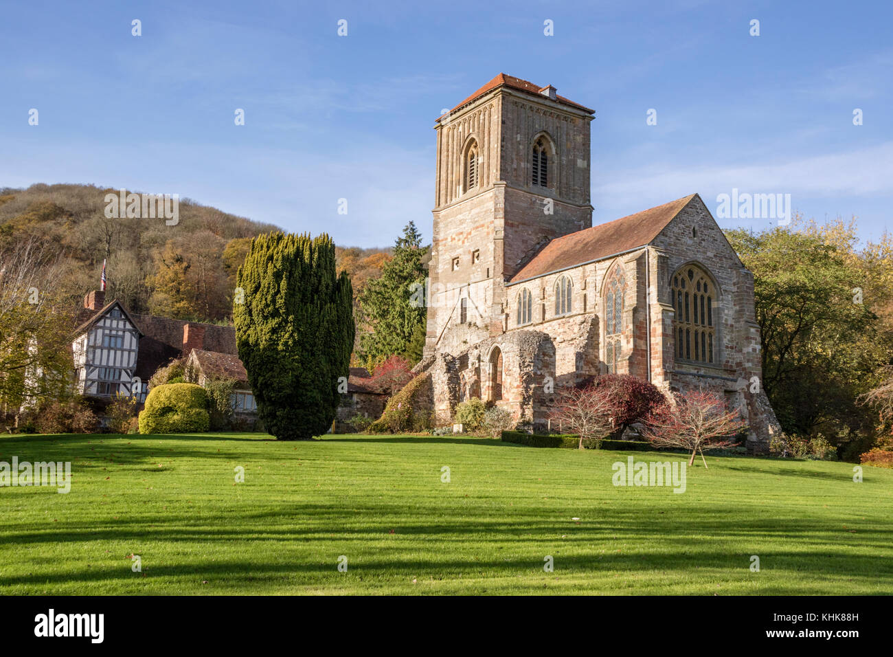 Little Malvern Priory, Little Malvern formaly a Benedictine monastery, Worcestershire, England, UK Stock Photo