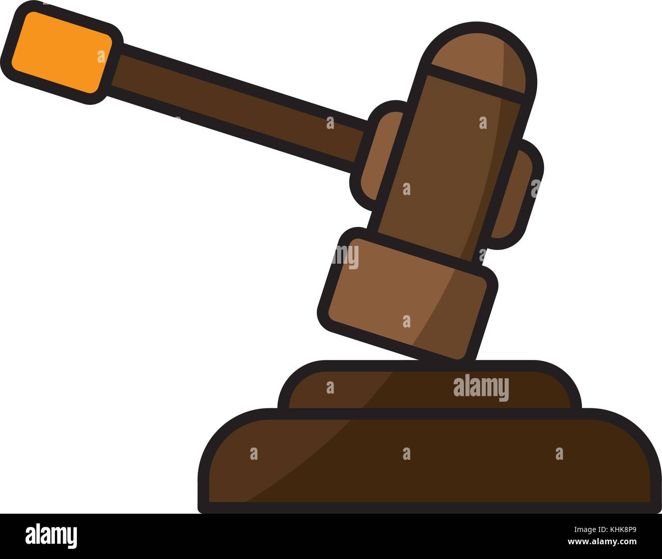 Gavel justice symbol Stock Vector Image & Art Alamy