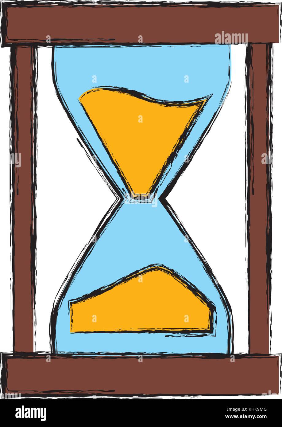 Hourglass antique timer Stock Vector Image & Art - Alamy