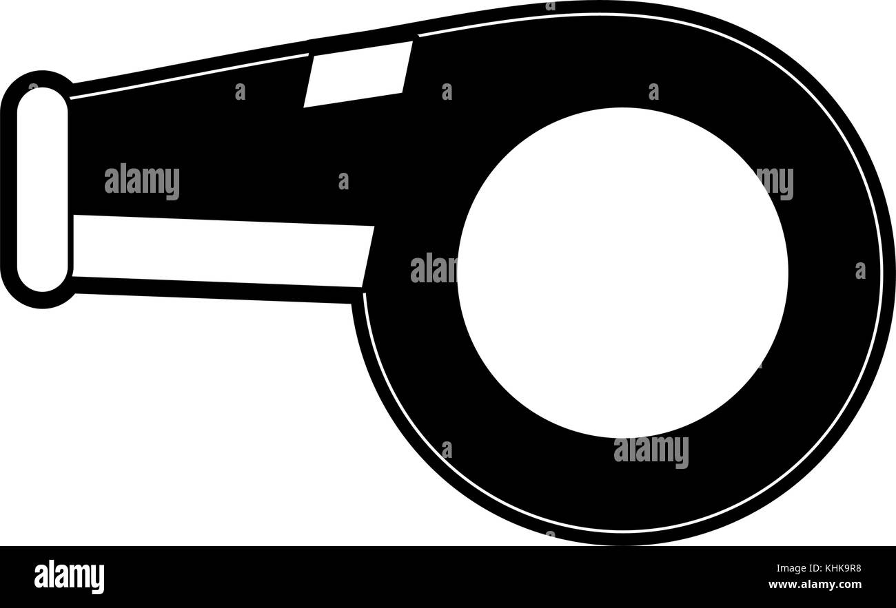 Referee sport whistle Stock Vector