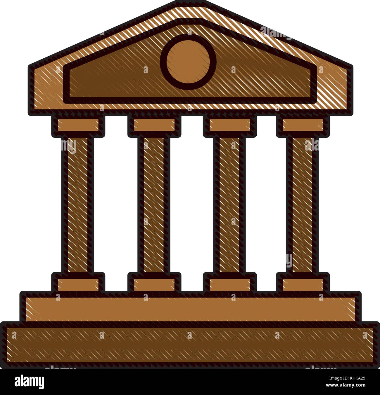 Greek columns building Stock Vector Image & Art Alamy