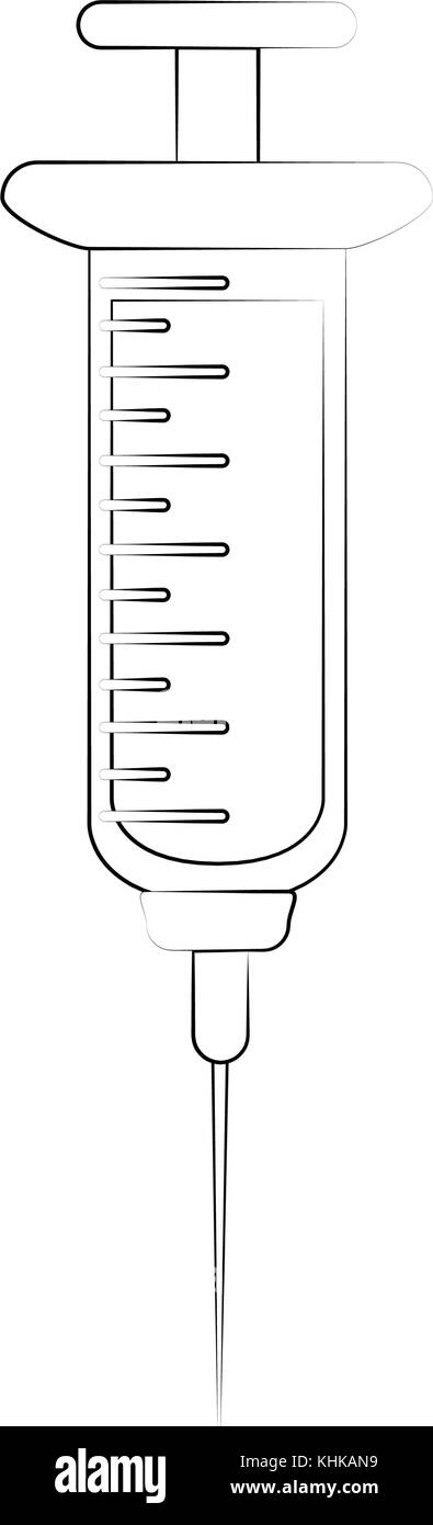Medical syringe isolated Stock Vector Image & Art - Alamy