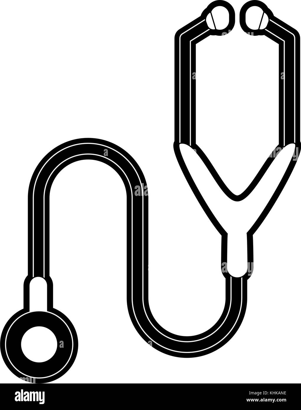 Medical stethoscope isolated Stock Vector Image & Art - Alamy