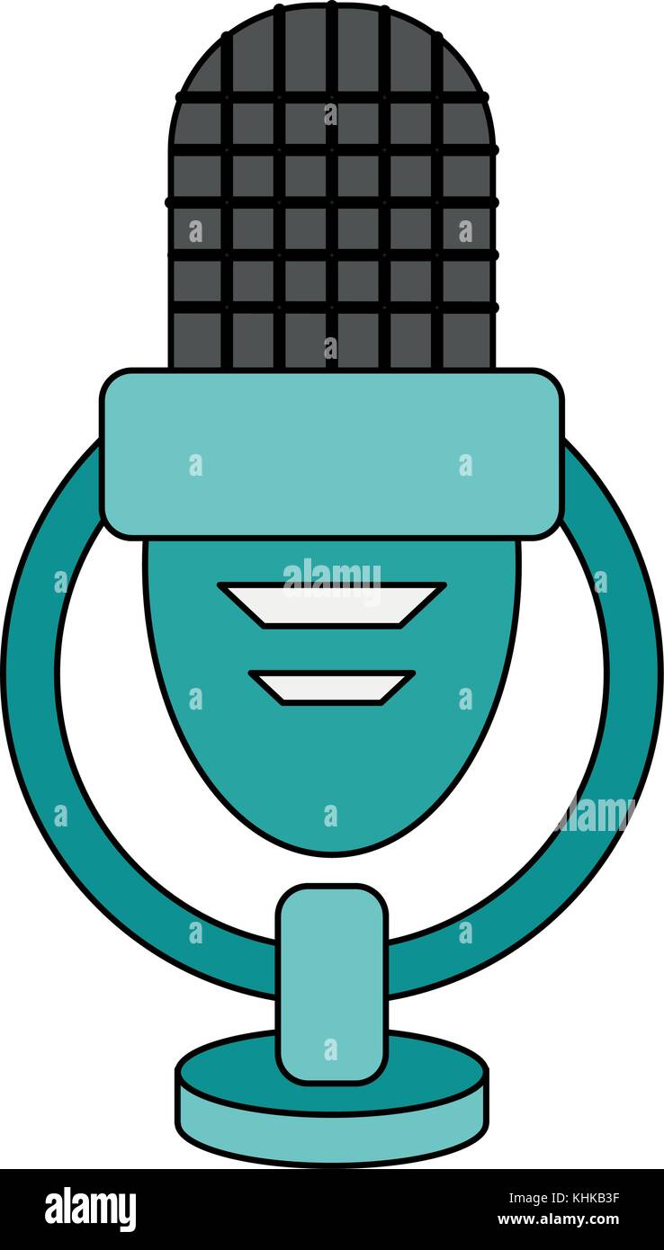 Vintage microphone isolated Stock Vector Image & Art - Alamy