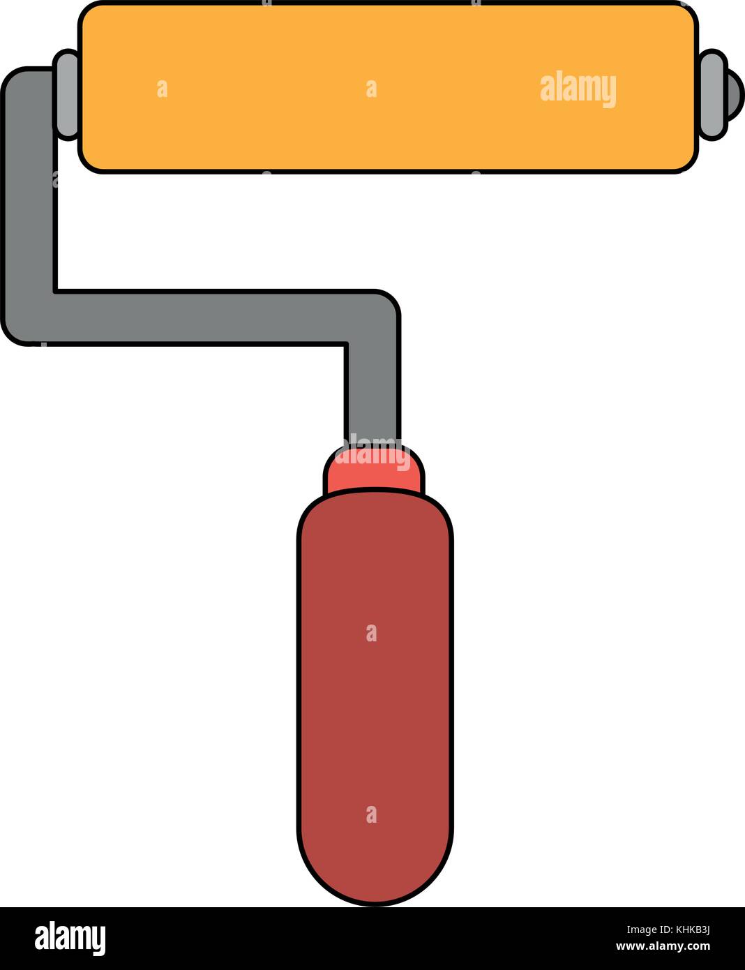 Rolling paint isolated Stock Vector Image & Art Alamy