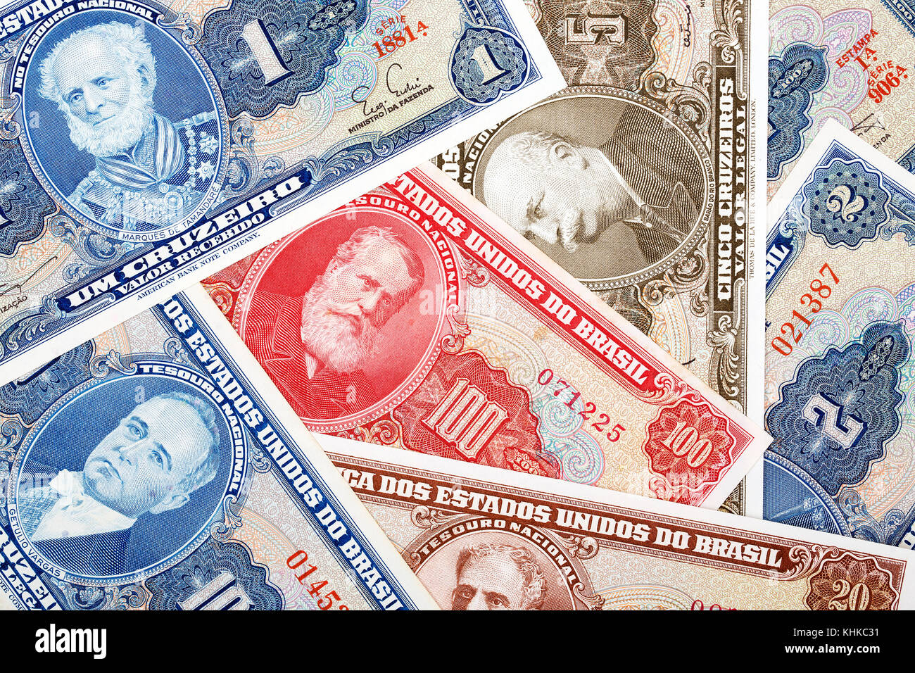Old Brazilian money, a background Stock Photo Alamy