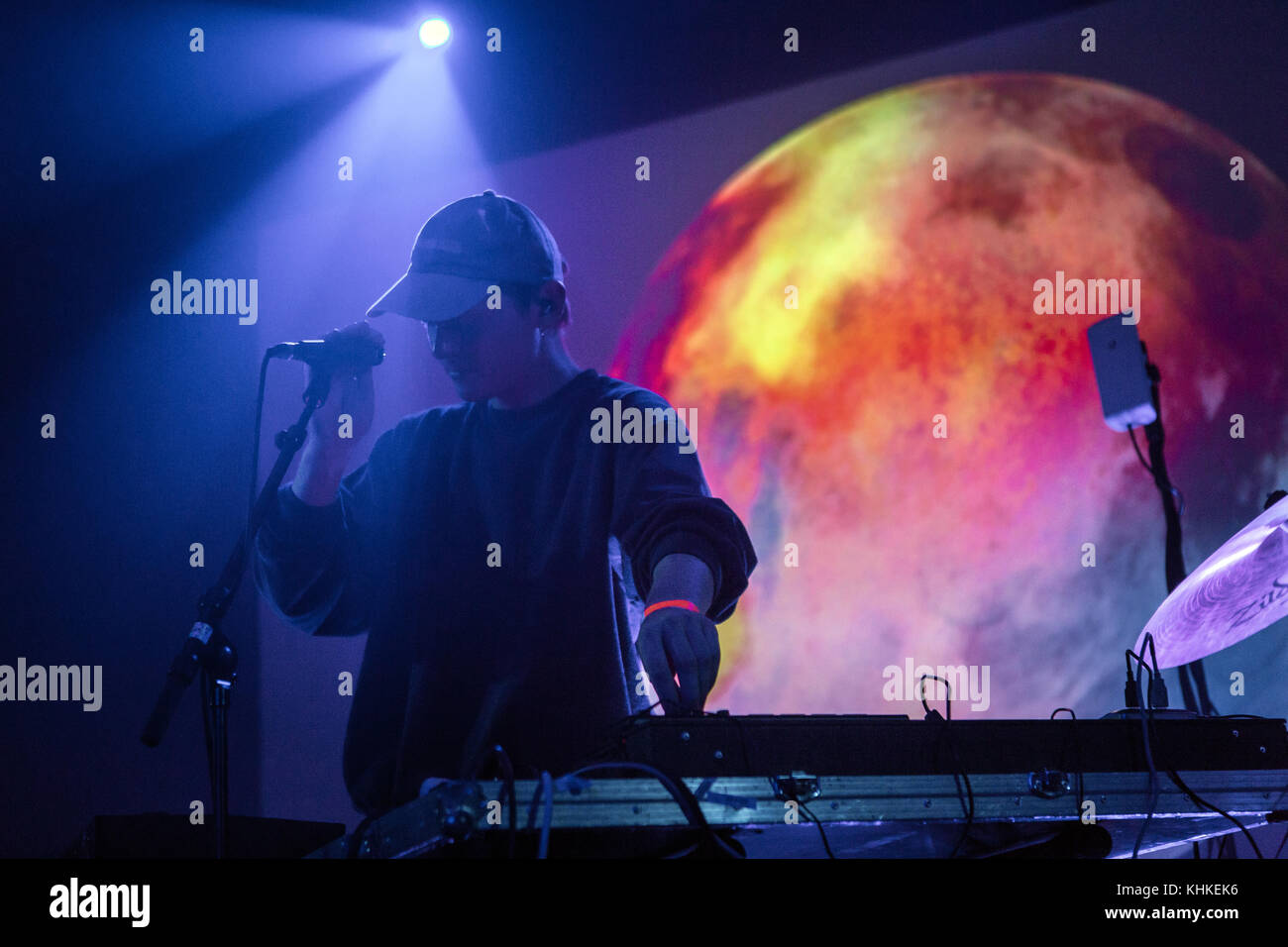 The Danish electronic music producer and recording artist Sekuoia performs a live concert at