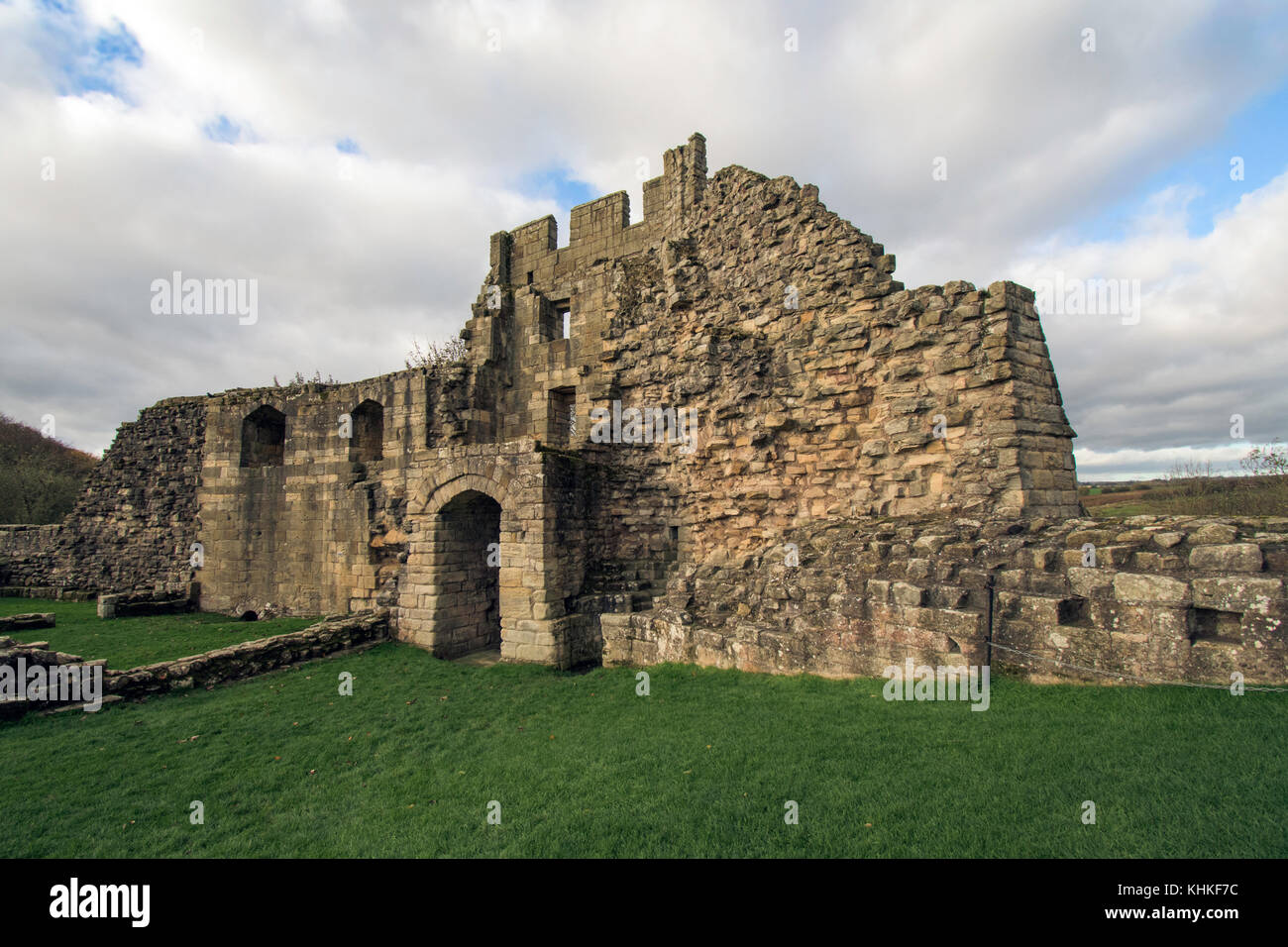 Views of Warkworth Castle, Northumberland Stock Photo Alamy