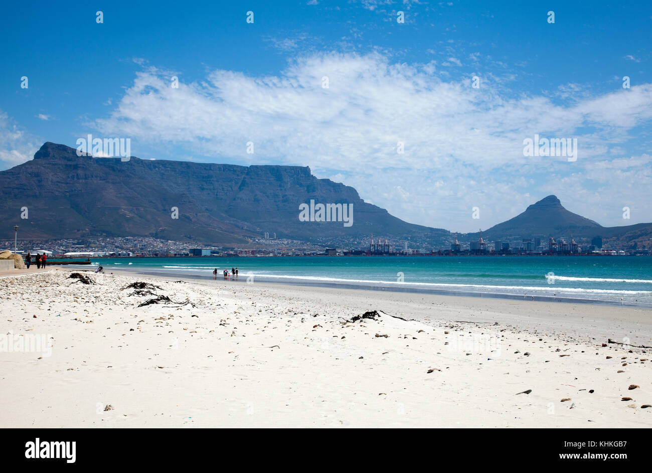 Lagoon Beach with Views of Table Mountain in Cape Town - South Africa ...