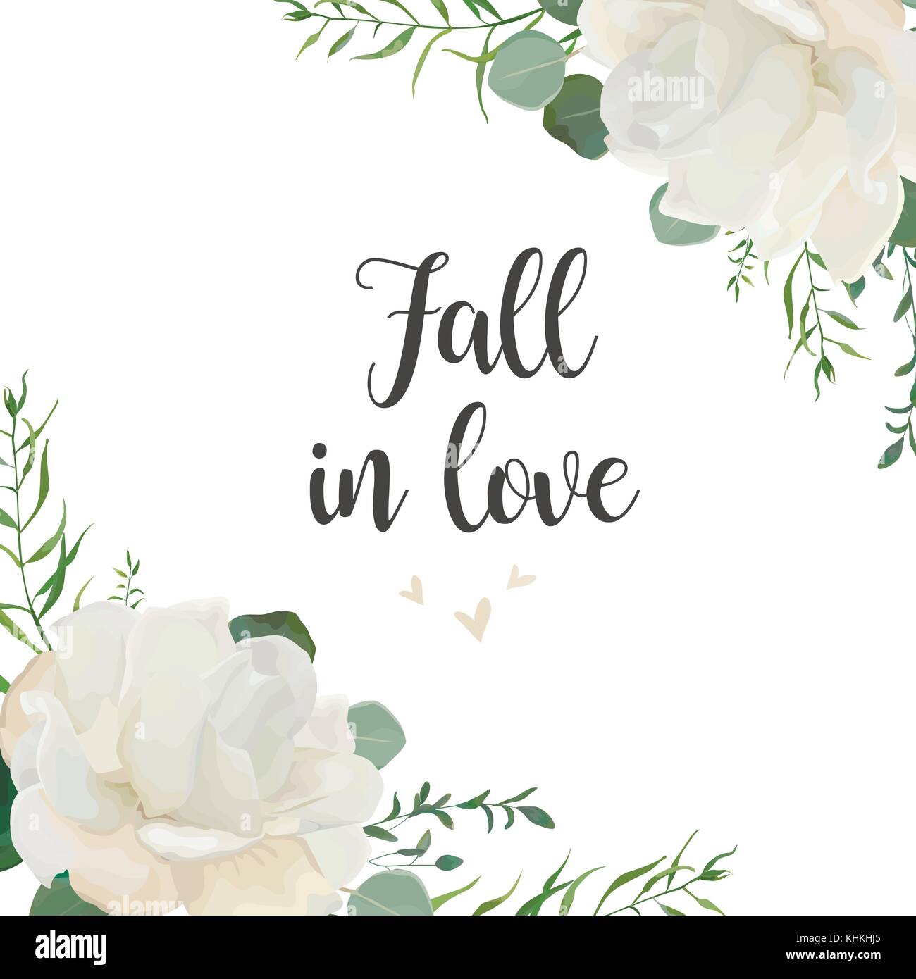 Floral card vector elegant Design with garden white Rose peony flower ...