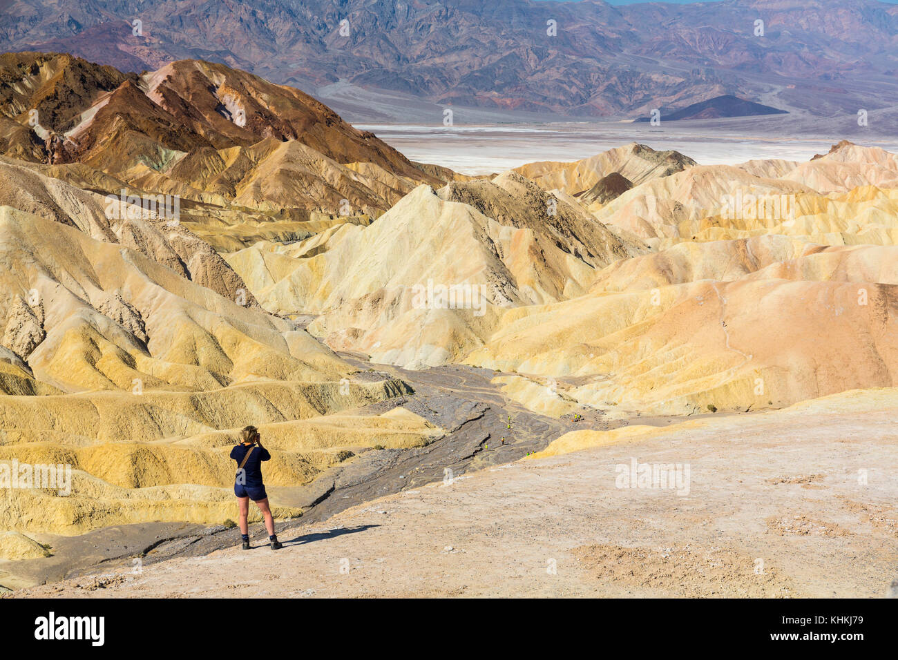 Zabriskie Point, Death Valley National Park, California, USA, America Stock Photo