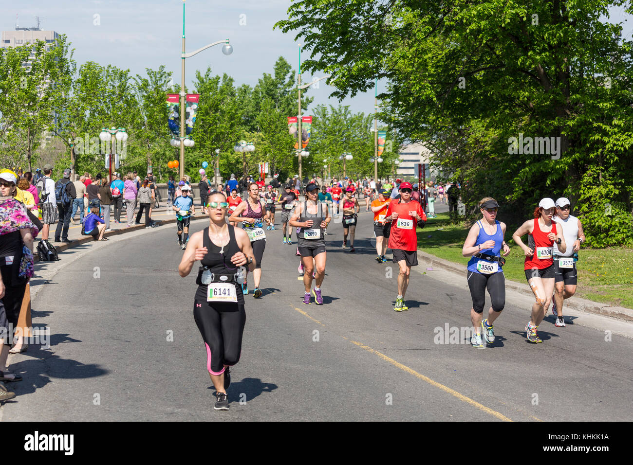 Runners at the Ottawa Marathon Stock Photo Alamy