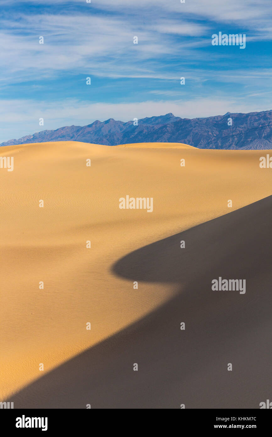 Mesquite Flat Sand Dunes, Death Valley National Park, California, USA, America Stock Photo