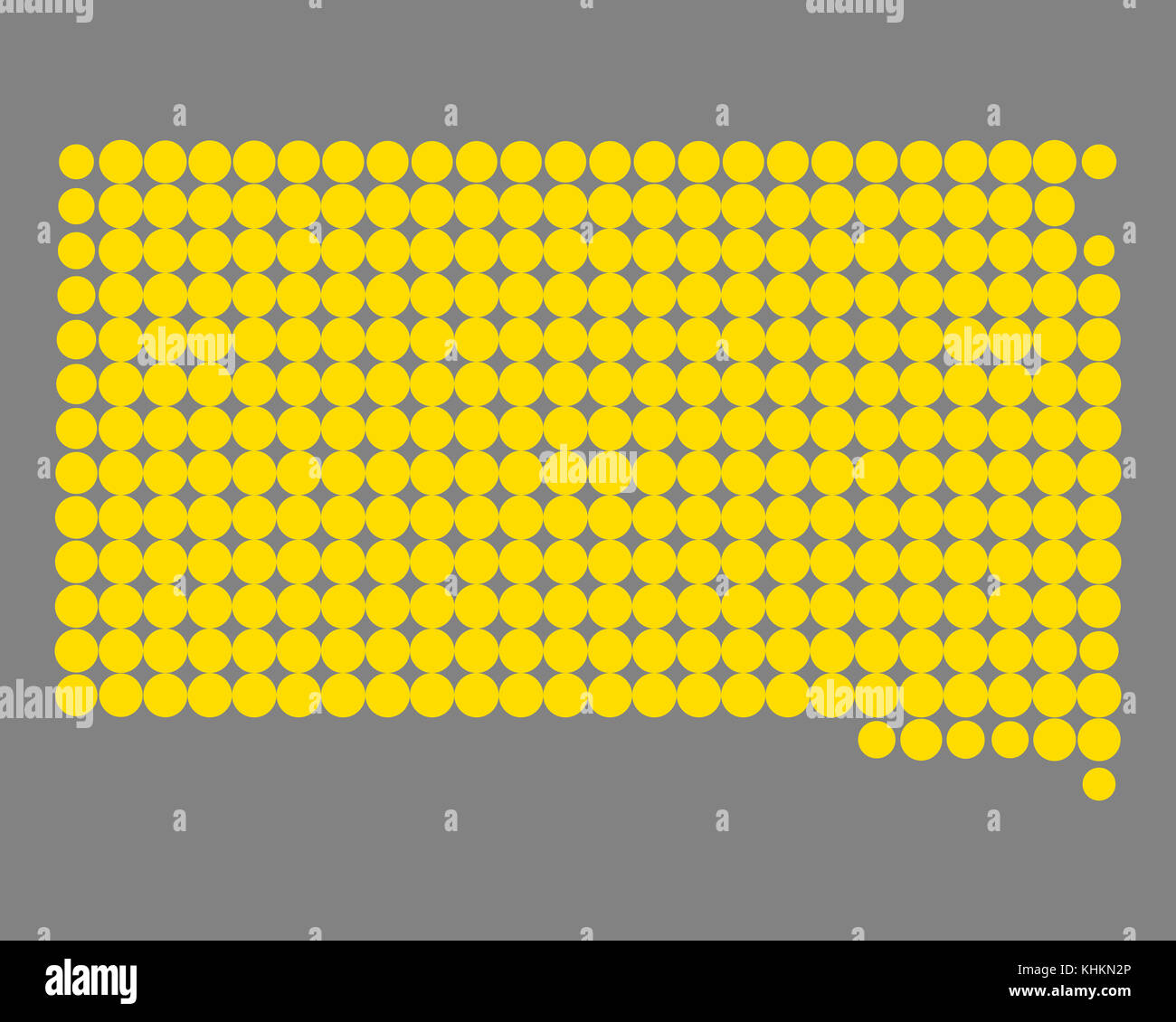 Map of South Dakota Stock Photo Alamy