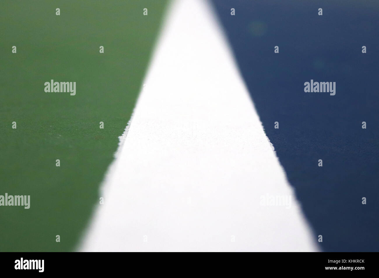 Tennis Playground Markup Line Background Texture. Focused Foreground with Blurred Background. Stock Photo