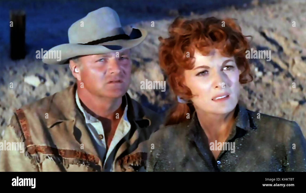 THE DEADLY COMPANIONS 1961 Pathe America film with Maureen O'Hara and Brian Keith Stock Photo