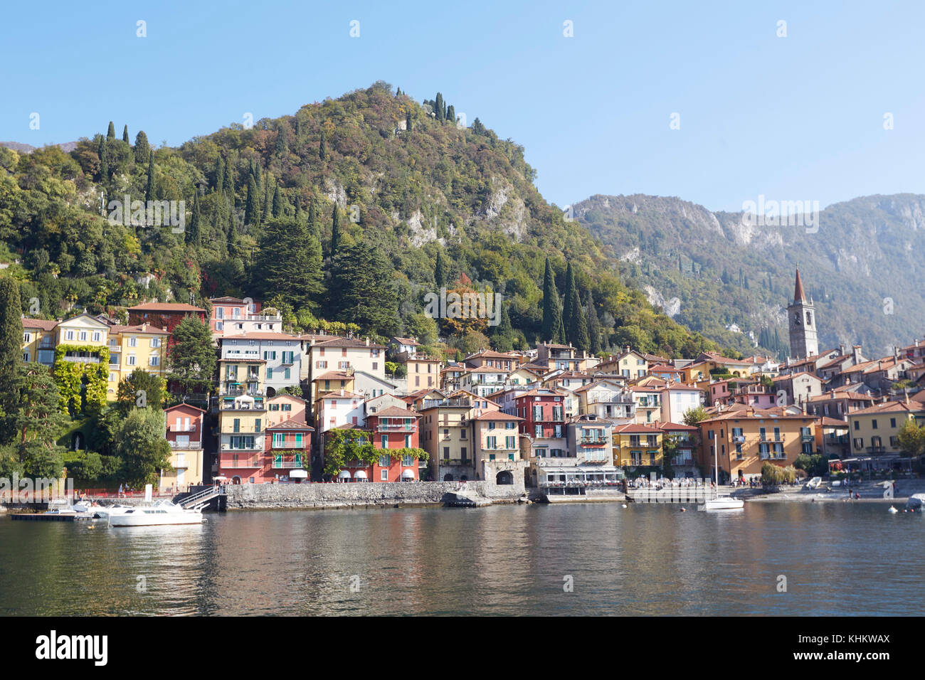 Lombardy lake como varenna beach hires stock photography and images