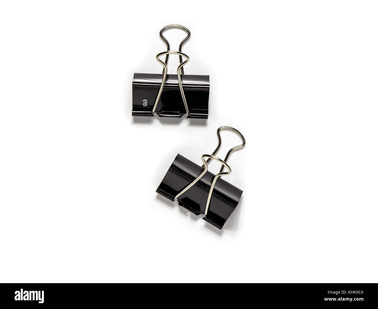 Black Paper clip isolated on white background Stock Photo Alamy