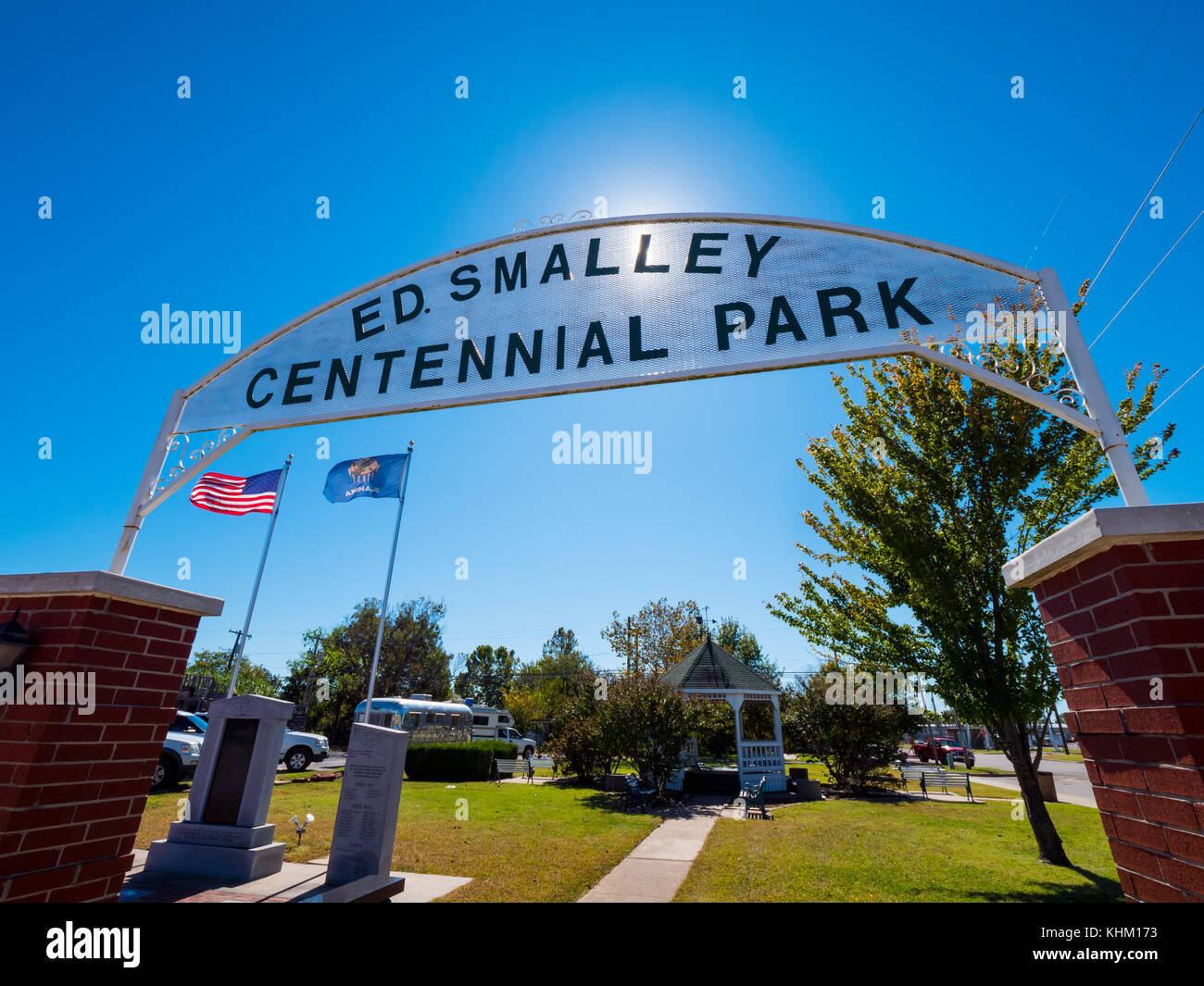 Centennial Park at Stroud Area in Oklahoma STROUD / OKLAHOMA OCTOBER 16, 2017 Stock Photo