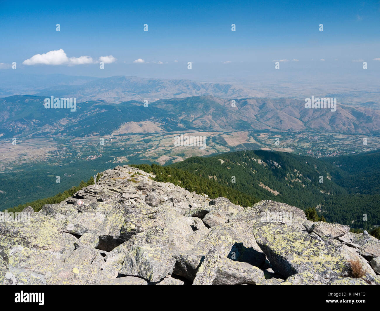 The 'Rocky Trail' ascent of Pelister (2601m), the highest peak of Baba Mountain, Pelister National Park, Republic of Macedonia Stock Photo