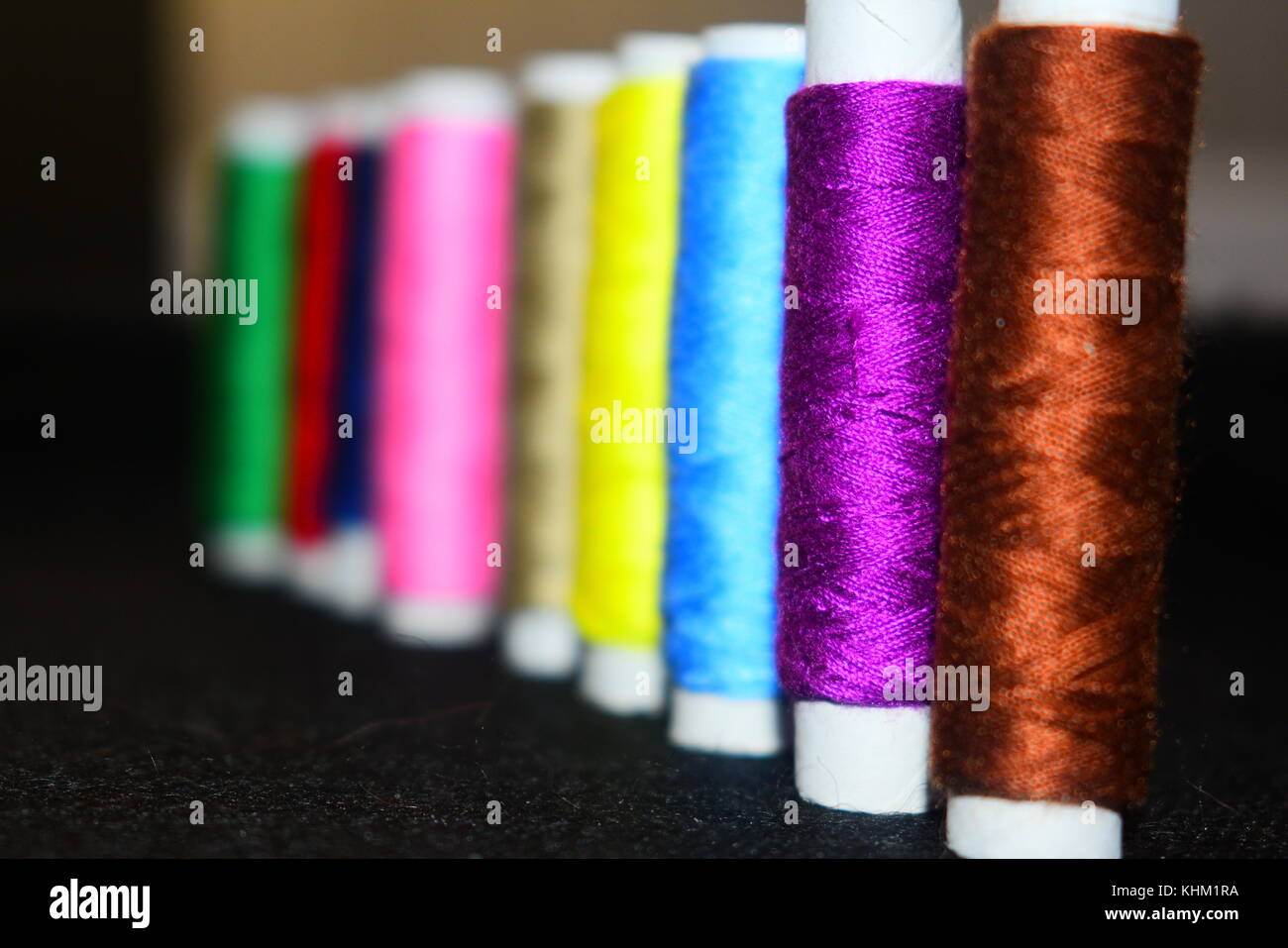 Colour in cotton Stock Photo
