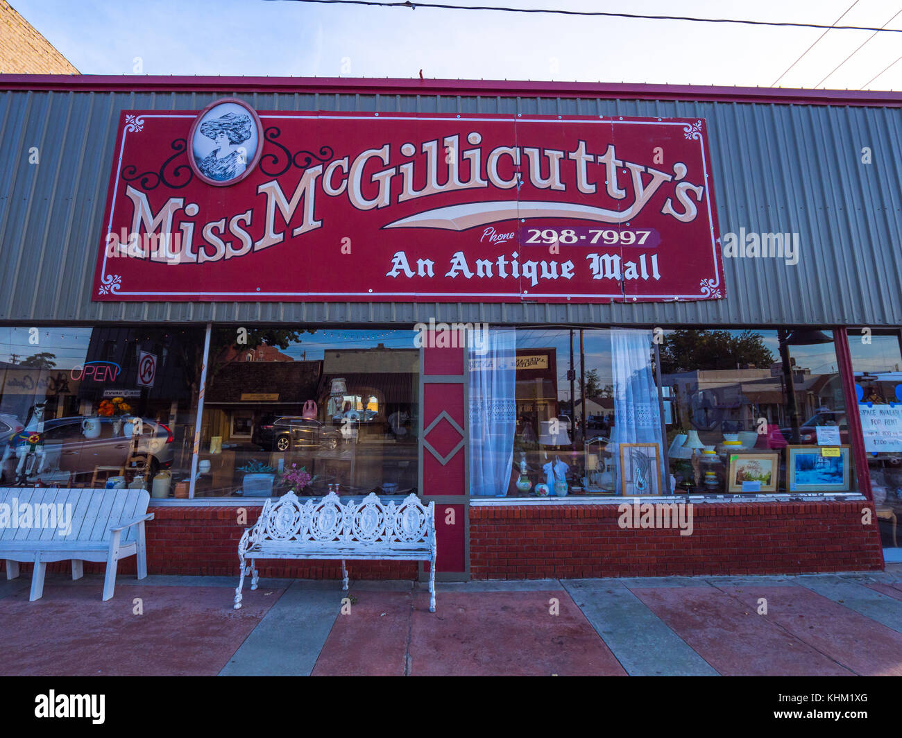 Antiques and Collectibles store in the village of Jenks in Oklahoma