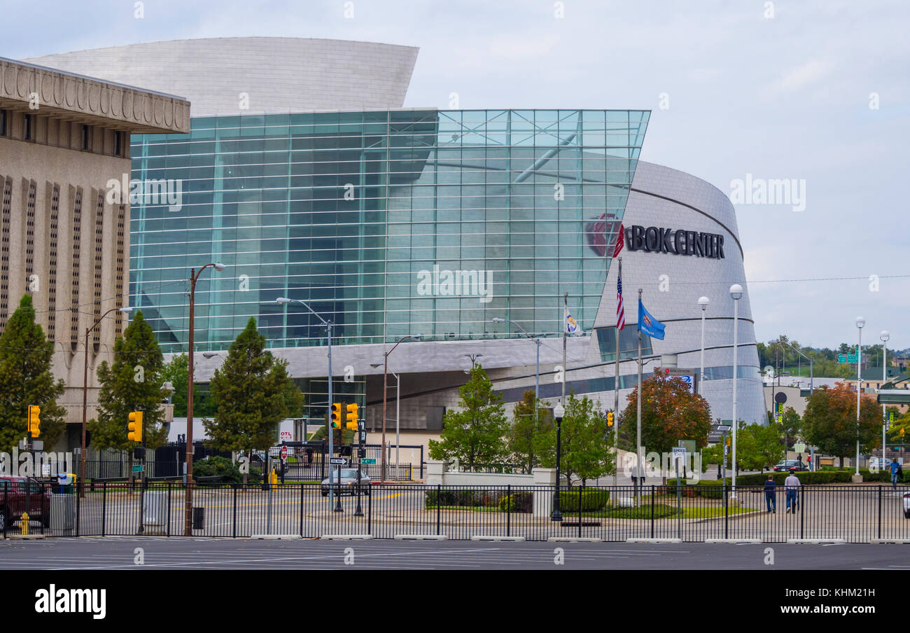 Famous Bok Center in Tulsa Downtown TULSA / OKLAHOMA OCTOBER 17
