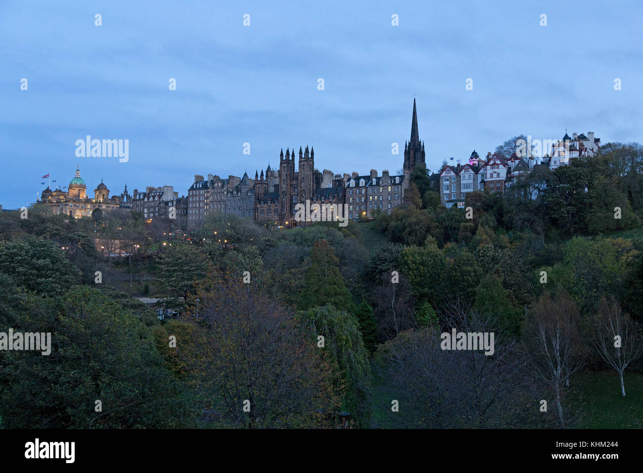 old town, Castle Hill, Edinburgh, Scotland, Great Britain Stock Photo