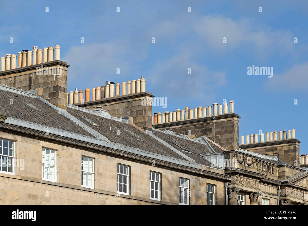 chimneys, Edinburgh, Scotland, Great Britain Stock Photo Alamy