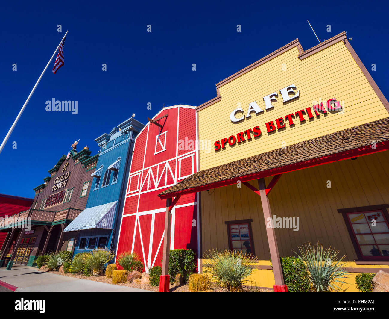 Histroic saloon building and casino in Pahrump Nevada - PAHRUMP / NEVADA - OCTOBER 23, 2017 Stock Photo