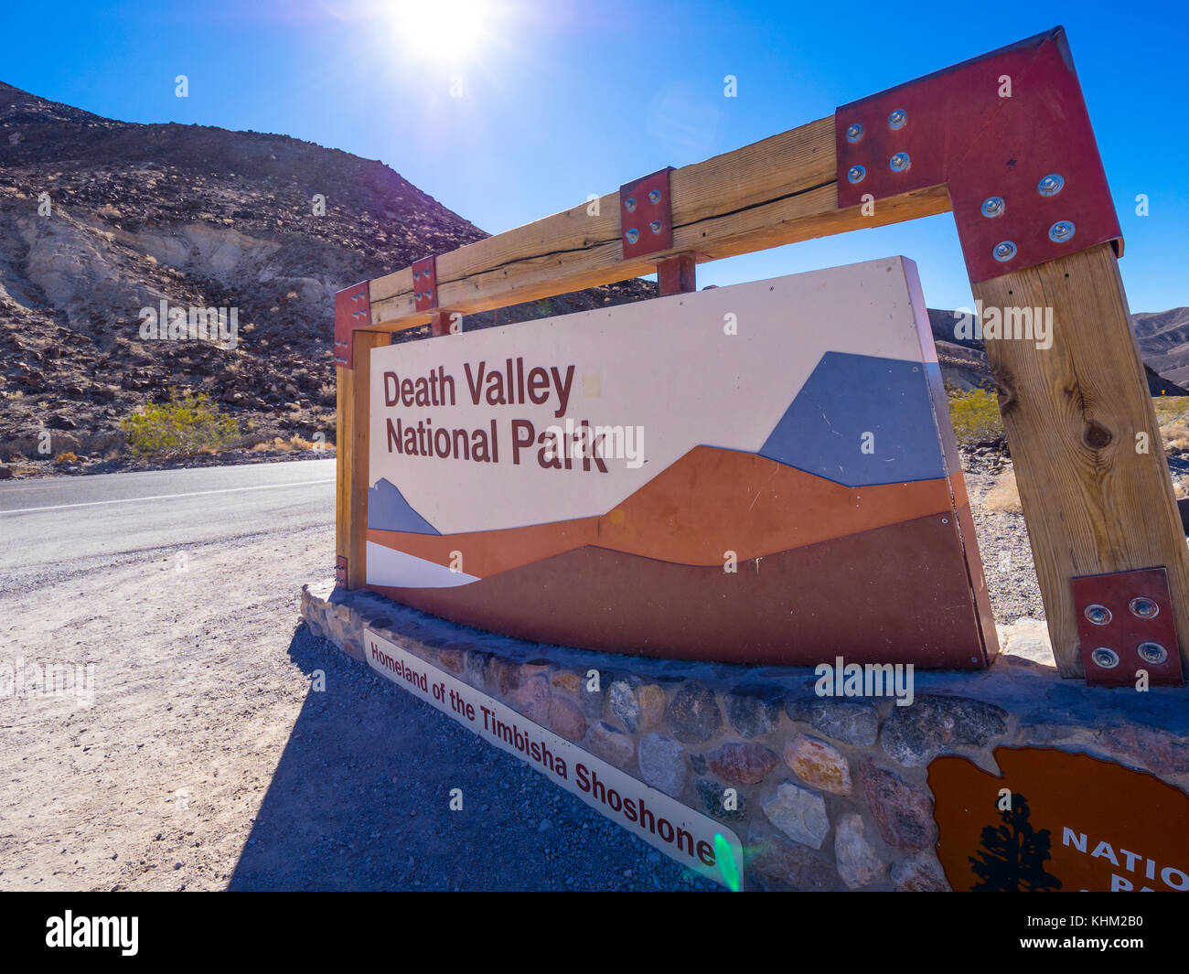 sign to Death Valley National Park California DEATH VALLEY