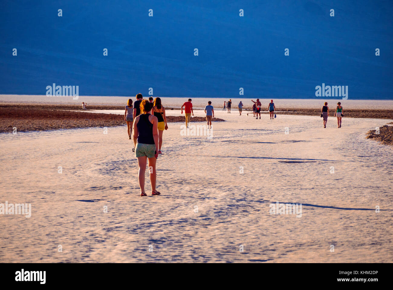 Walking on famous badwater salt hi-res stock photography and images - Alamy