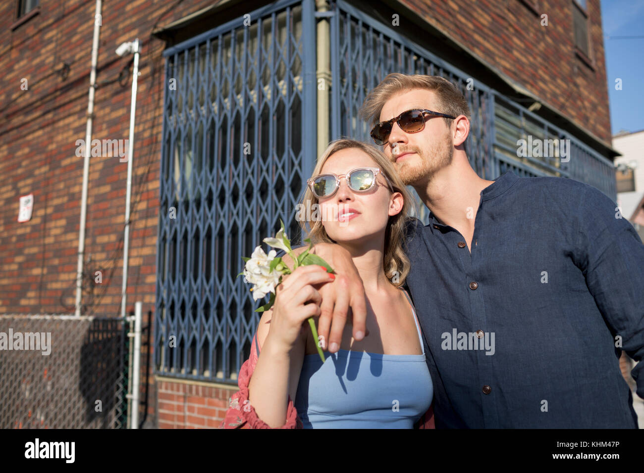 Portrait of a young couple Stock Photo - Alamy