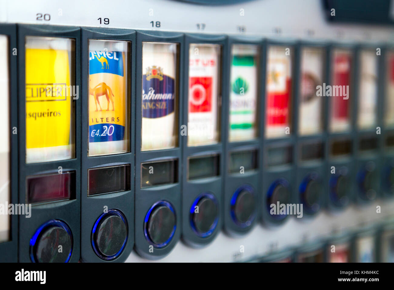 Cigarette vending machine (Funchal, Madeira, Portugal) Stock Photo