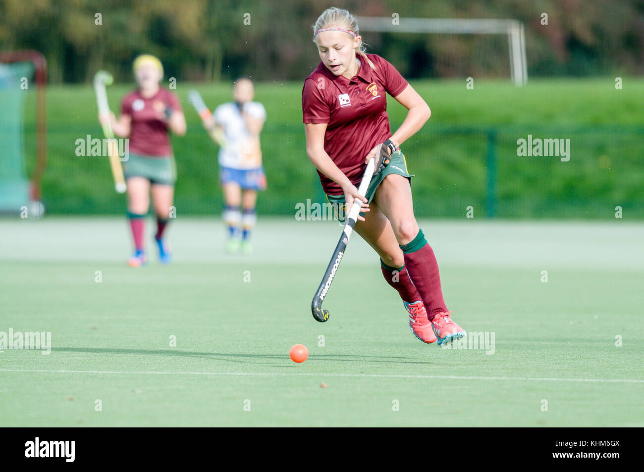 Women's field hockey, Staffordshire, England, UK Stock Photo